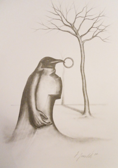 Tučňák Dalimil, tužka A4