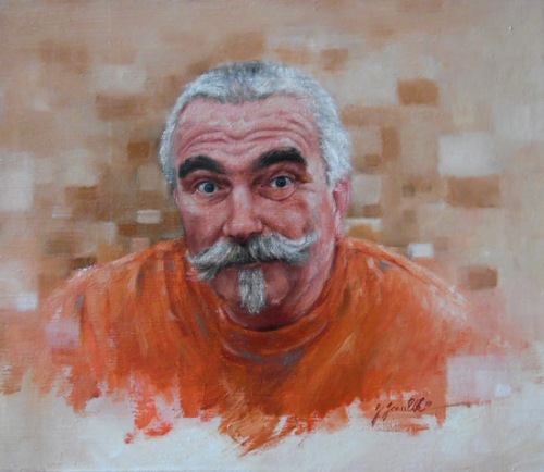 Jano, olej 33 x 39 cm