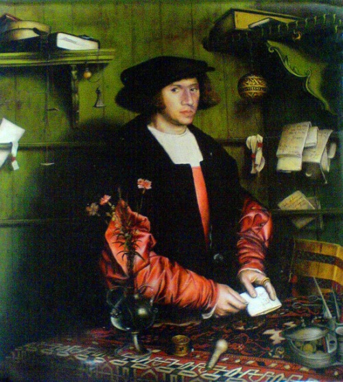 Kupec, Hans Holbein ml. 60 x 60 cm