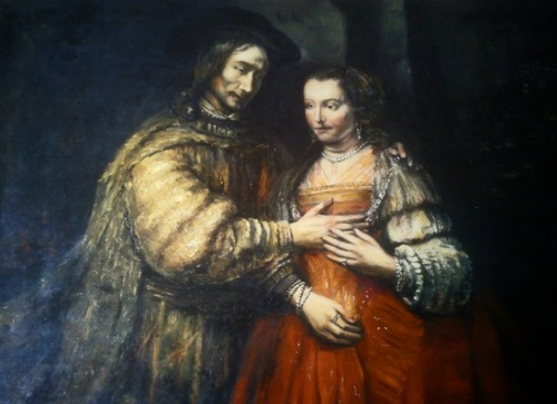 Židovská nevěsta ( Rembrandt) 90 x 120 cm