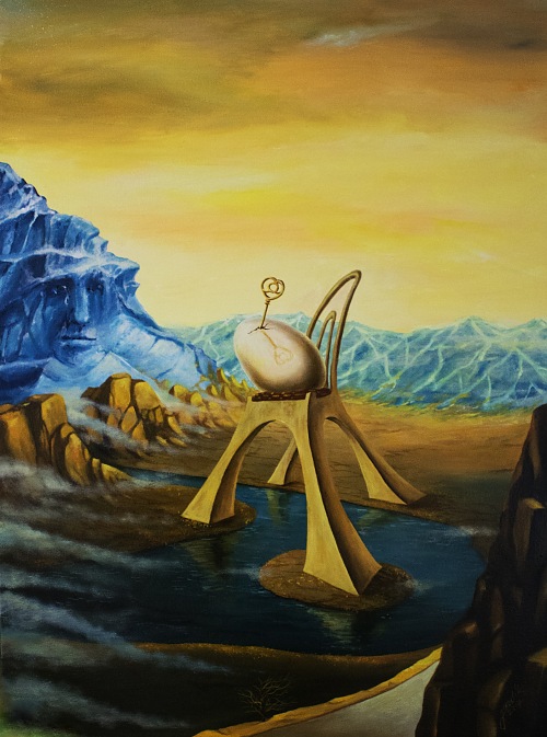 Když jeden život končí, druhý začíná...II 60 x 45 cm 2017