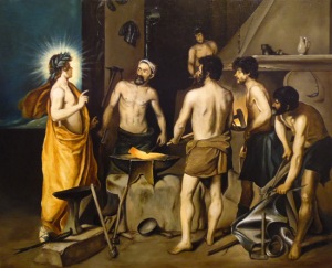 Diego Velázquez, Vulkánova kovárna  65 x 80 cm