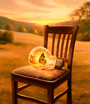 Okamžik, který nemá kam odejít  35x40 cm 2026