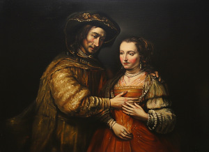 Židovská nevěsta ( Rembrandt) 90 x 120 cm