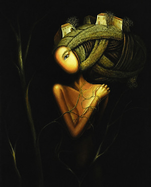 Madona s dítětem 75 x 60 cm
